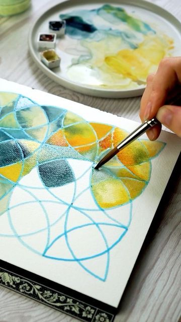 Art Masking Fluid, Watercolour Masking Fluid Ideas, Watercolor With Masking Fluid, Lou Davis Art, Watercolor Masking Fluid Ideas, Watercolour Inspiration Abstract, Masking Fluid Watercolor Ideas, Masking Fluid Ideas, Watercolour Pencil Art Ideas