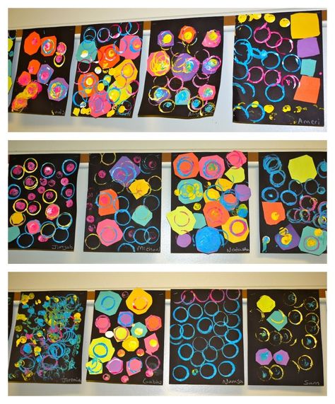 kindergarten shape art | inspired by this art project on art is basic Prek Shape Art Lessons, Dot Crafts For Preschool, Introducing Shapes Preschool, Colors Preschool, Shapes Collage, Open Ended Art, Collage Projects, Shapes Kindergarten, Art Preschool