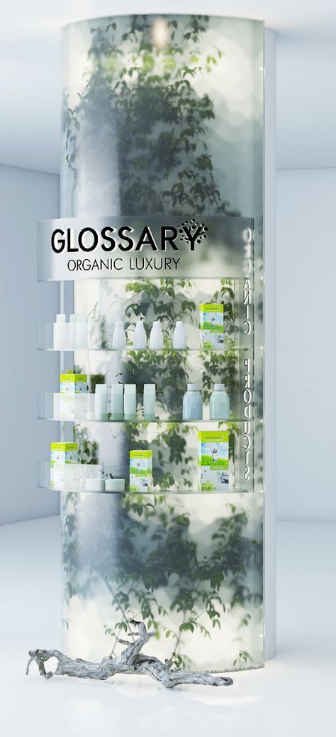 Glossary cosmetic display for the Radisson hotel on Behance Cosmetics Display Stand, Behance Design, Radisson Hotel, Column Design, Cosmetic Display, Exhibition Stand Design, Exhibition Booth Design, Pop Display, Exhibition Display