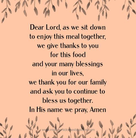 Short Thanksgiving Prayer, Thanksgiving Dinner Prayer, Thanksgiving Prayers For Family, Grace Before Meals, Prayers Before Meals, Mealtime Prayers, Food Prayer, Dinner Prayer, Saying Grace