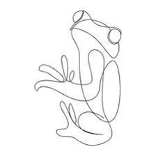 Single Line Frog Tattoo, Geometric Frog Tattoo, Yoga Frog Tattoo, Frog Line Tattoo, Frog Tattoo Simple, Frog Line Art, Frog Outline, Wire Sculpting, Frog Doodle