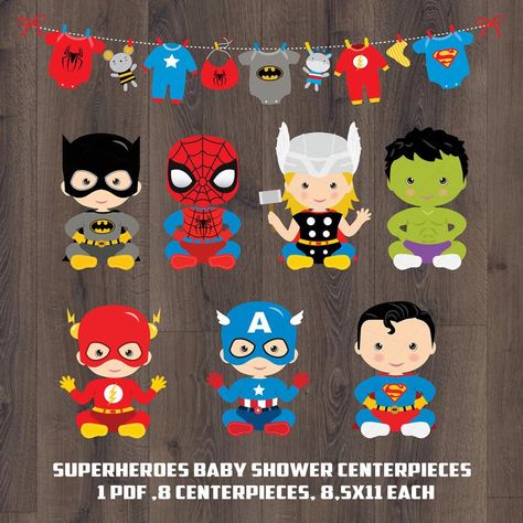 Superhero Babies Centerpieces Superheroes Cake Topper | Etsy Disney Princess Centerpieces, Marvel Baby Shower, Superhero Centerpiece, Bubbles Party, Star Wars Cake Toppers, Word Bubbles, Superhero Party Decorations, Décoration Baby Shower, Princess Centerpieces