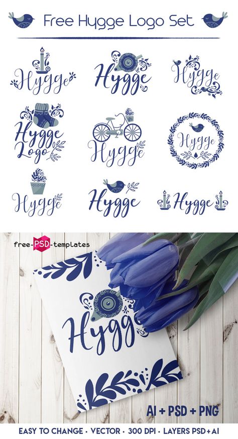 Hygge Design Graphic, Great Graphic Design, Free Logo Psd, Hygge Design, Logo Tutorial, Create Logo Design, Of Logo Design, Free Logo Templates, Beautiful Logos Design