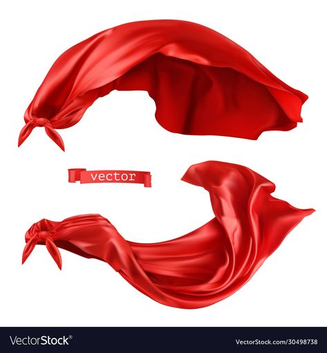 Halloween Man, Fabric Reference, Realistic Illustration, Superhero Capes, Red Cape, Red Silk, Transparent Png, Silk Fabric, Premium Vector