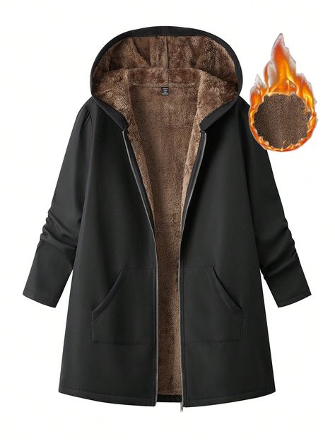 Slim Fit Coat, Fall Outerwear, Warm Winter Jackets, Plus Size Winter, Winter Outerwear, Plus Size Coats, Warm Jacket, Hooded Coat, Inspiration Mode