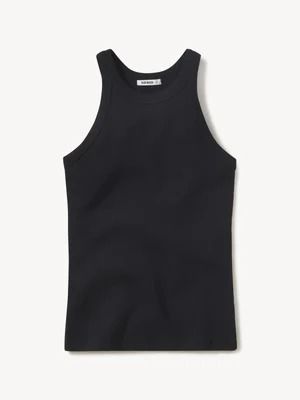 Black Surplus Rib Tank - Buck Mason- Modern American Classics Newbury Street Boston, Buck Mason, Santa Monica Blvd, Military Inspired, Ribbed Tank, Bra Straps, Stretch Cotton, Timeless Fashion, Cotton Blend