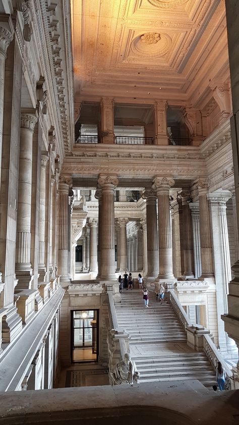 Brussels Architecture, Academia House, Parisian Architecture, Palace Interior, Neoclassical Architecture, Cathedral Architecture, Ancient Greek Architecture, European Architecture, Architectural Sketch