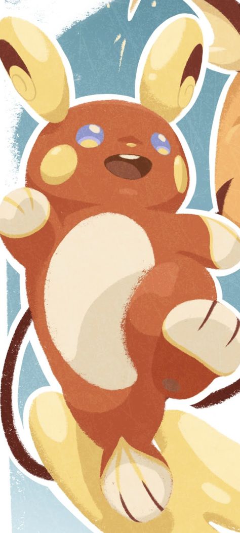 It would make me so happy if someone showed me they were using this as their phone background. I love Raichu and you should too Pachirisu Wallpaper, Rotom Pokemon Wallpaper, Alolan Raichu Wallpaper, Raichu Wallpaper, Raichu Pokemon Art, Wailord Pokemon Wallpaper, Raichu Art, Alolan Raichu, Pokémon Wallpapers