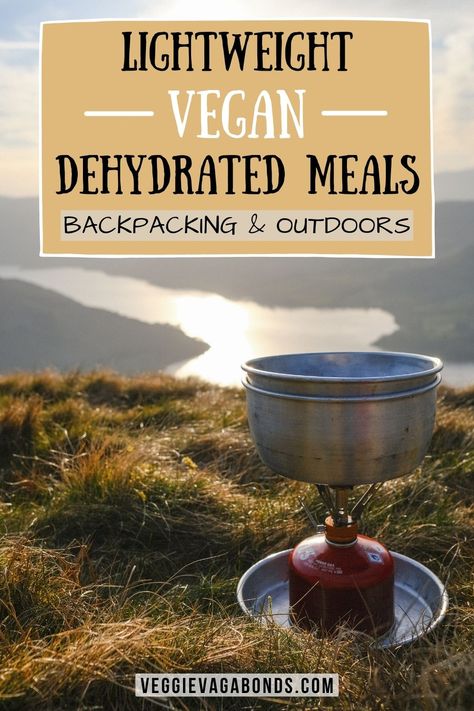 lightweight vegan dehydrated meals for backpacking Vegan Hiking Food, Vegan Backpacking Meals, Meals For Backpacking, Vegan Backpacking Food, Dehydrated Recipes, Vegan Camping Food, Backpacking Recipes, Dehydrated Meals, Spontaneous Trips