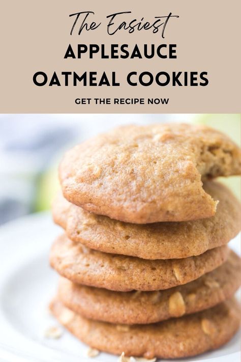 If you’re in the mood for a delicious and healthy cookie, then you have to try Applesauce Oatmeal Cookies! They’re easy to make and perfect for a quick snack. Plus, they’re loaded with fiber and antioxidants, which means they’re good for your health too. So what are you waiting for? Give them a try today, and for more easy cookie recipes or fall baking recipes head to The Wooden Spoon Effect now. Applesauce Oatmeal Cookies, Applesauce Cookies Recipes, Quick Fall Recipes, Recipe Using Applesauce, Applesauce Oatmeal, Easy Applesauce, Oatmeal Applesauce Cookies, Blueberry Oatmeal Cookies, Applesauce Cookies