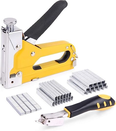 Amazon.com : WOLFWILL Upholstery Staple Gun Set Heavy Duty, 3 in 1 Staple Gun Kit with 3600pcs Staples and Staple Remover, Nail Steel Gun Manual Stapler for Wood, Fixing Material, Decoration, Carpentry, Furniture : Office Products Staple Removers, Staple Remover, Carpentry, Heavy Duty, Upholstery, Wood, Furniture