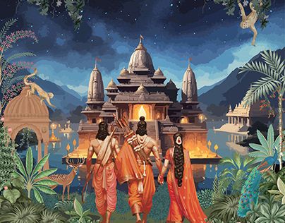 Check out new work on my @Behance profile: "The story of Diwali: Rama returns to Ayodhya" http://be.net/gallery/199502125/The-story-of-Diwali-Rama-returns-to-Ayodhya Story Of Diwali, Ayodhya Diwali, Diwali Board, Diwali Story, Diwali Painting, Siya Ram, Moonlit Forest, Diwali Poster, Acrylic Portrait Painting