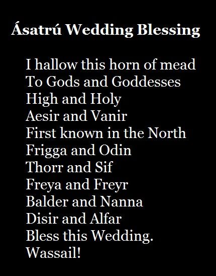 This will definitely be read at my wedding Viking, Pagan, Ásatrú Wedding Blessing Heathen Wedding, Asatru Wedding, Wedding Ceremony Rituals, Wiccan Wedding, Nordic Wedding, Viking Quotes, Pagan Wedding, Slavic Mythology, Wedding Blessing