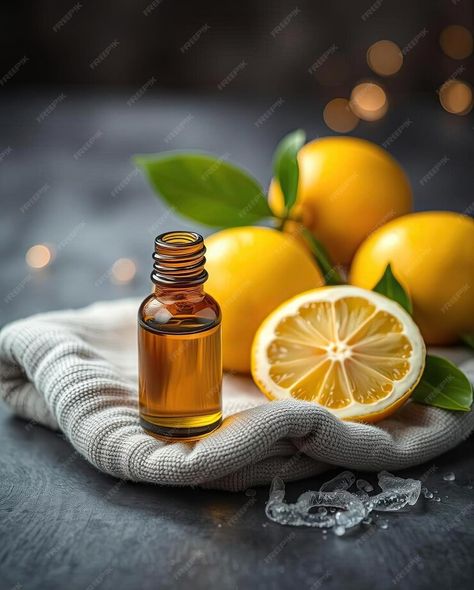 Essential lemon oil bottle for body massage | Premium AI-generated image Lemon Oil, Oil Bottle, Body Massage, Graphic Resources, Massage, Lemon