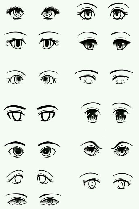 Cara membuat mata Mata Manga, Regard Animal, Manga Eyes, Drawing Eyes, 얼굴 그리기, Cartoon Eyes, Character Sketches, Eye Tutorial, Poses References