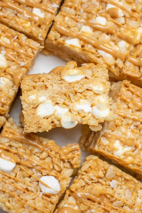 Peanut Butter Marshmallow Bars - The Little Holly That Could Peanut Butter And Marshmallow Squares, Peanut Butter Squares Marshmallow, Marshmallow Peanut Butter, Chocolate Peanut Butter Marshmallow Bars, Salted Peanut Marshmallow Bars, Peanutbutter Marshmallows Squares, Peanut Butter Marshmallow Bars, Peanut Butter Marshmallow Squares, Peach Galette Recipe