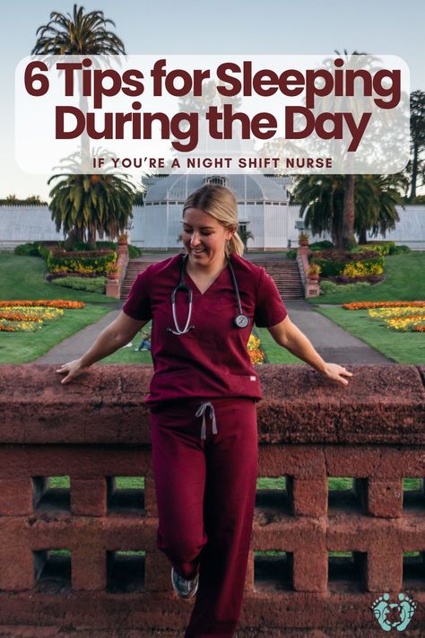 6 tips for sleeping during the day if you're a night shift nurse. Graveyard Shift Lunch Ideas, Night Shift Hacks, Tips For Night Shift Nurses, Night Shift Essentials, Night Shift Sleep Schedule, Night Shift Nurse Meals, Night Shift Nurse Essentials, Night Shift Tips, Night Shift Routine