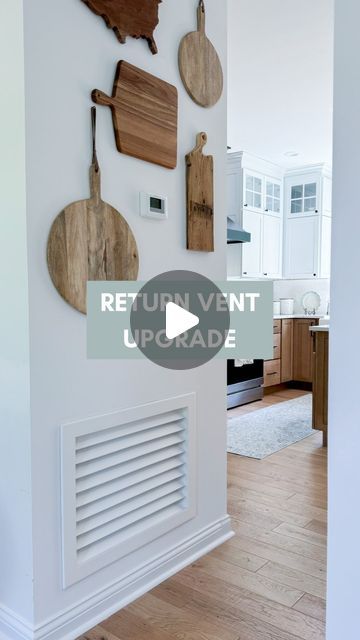 Liz Pacini | DIY Tutorials + Home Design on Instagram: "Comment “RETURN COVER” for the link 👇🏼  You guys!!! This was the perfect upgrade for our return vent cover from the 90’s! ✨ it is paintable too, but I like the white 😊 more install details saved to my IG highlights!  Follow @lizpacini for more easy DIYs like this! 👏🏻👏🏻👏🏻  #diyhome #returnvent #90shome #chantillylace #diyhomeprojects" Diy Air Vent Cover, Air Return Vent Cover Diy, Return Vent Cover Ideas, Return Air Vent Cover Ideas, Vent Covers Diy, Air Return Vent Cover, Return Air Vent, Floor Vent Covers, 90s Home