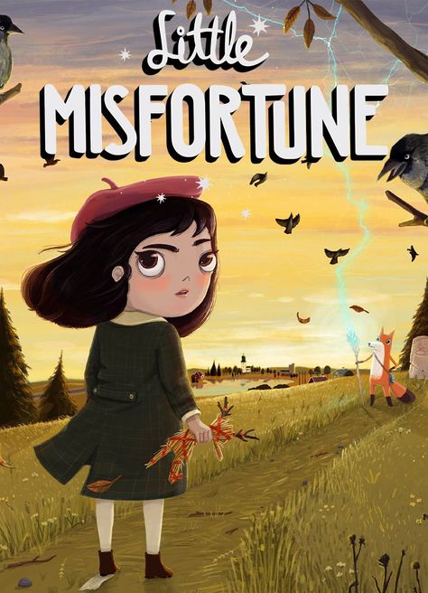 Little Misfortune, Miss Fortune, Interactive Stories, Story Games, Nintendo Switch Games, Indie Games, Nintendo Games, Gamer Girl, Hardcover Journals