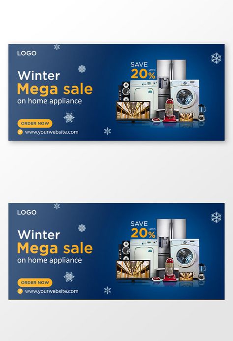 Home Appliance Winter Sale Facebook Cover Design#pikbest#Templates#Others#Others Creative Facebook Cover, Cover Facebook, Facebook Cover Design, Facebook Cover Template, Digital Marketing Design, Facebook Design, Banner Advertising, Facebook Timeline Covers, Home Appliance