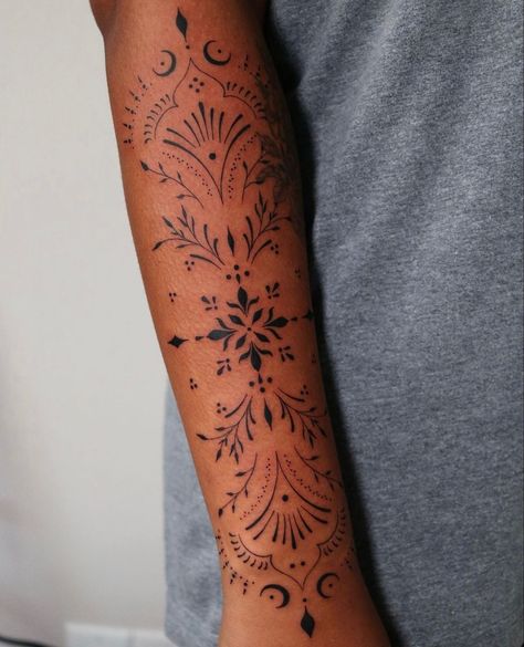 Ornamental Arm Tattoos For Women, Ornamental Elbow Tattoo, Ornamental Shin Tattoo, Ornamental Tattoo Wrist, Ornamental Tattoo Shoulder, Ornamental Tattoo Leg, Shoulder Ornamental Tattoo, Ornamental Tattoo Design Arm, Ornamental Forearm Tattoo