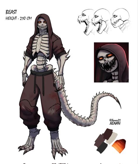 Skeleton Character, Monster Concept Art, Undertale Drawings, Dungeons And Dragons Homebrew, Fantasy Creatures Art, Concept Art Drawing, Undertale Art, Undertale Comic, Mythical Creatures Art