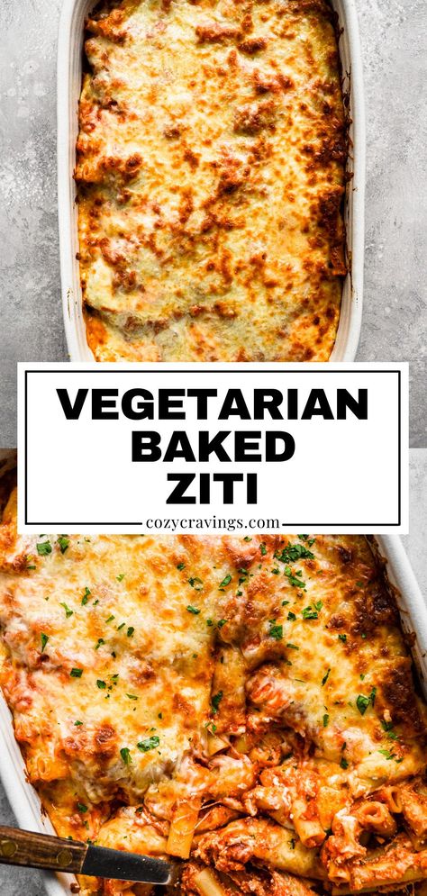 Vegetarian Potluck Dishes, Meatless Pasta Dishes, Vegetarian Ziti, Baked Ziti Vegetarian, Italian Vegetarian Recipes, Vegetarian Baked Ziti, Easy Vegetarian Casseroles, Meatless Pasta Recipes, Vegetarian Casseroles