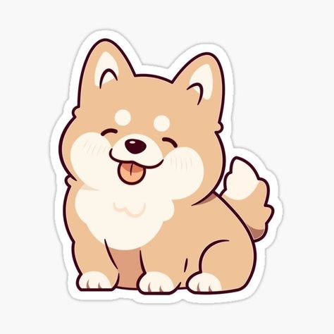 Wshinz Shop | Redbubble Cute Dog Stickers, Sticker Freebies, Chibi Dog, Cute Pictures To Draw, Dog Drawing Simple, Disney Drawings Sketches, 강아지 그림, Cute Chihuahua, Cute Cartoon Drawings