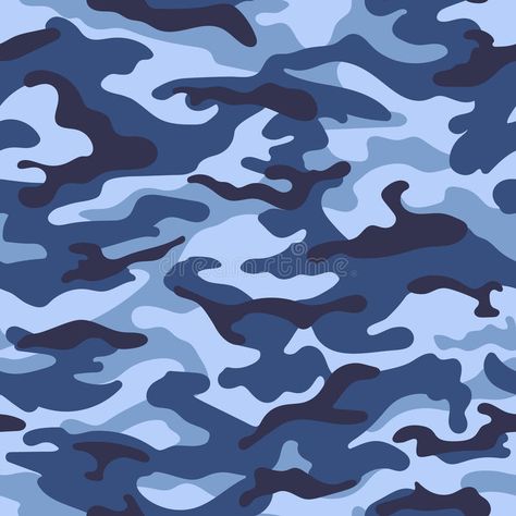 Military camouflage seamless pattern, blue color. Vector illustration. Military , #SPONSORED, #seamless, #pattern, #Military, #camouflage, #blue #ad Camo Patterns, Military Camouflage, Digital Camo, Blue Camouflage, Water Art, Camouflage Patterns, Blue Camo, Color Vector, الرسومات اللطيفة