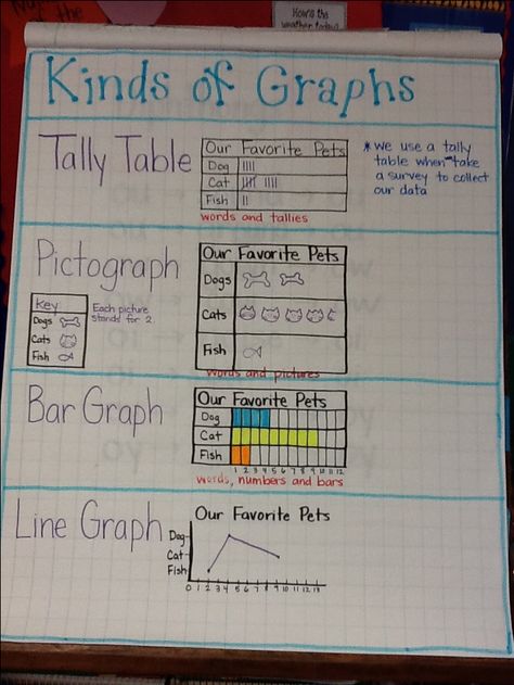 Ms. Brown's graph types anchor chart/poster!! Types Of Charts And Graphs, Anchor Chart 3rd Grade, Graphing Anchor Chart, Math Charts, Classroom Anchor Charts, Math Anchor Charts, Data Management, Second Grade Math, Third Grade Math