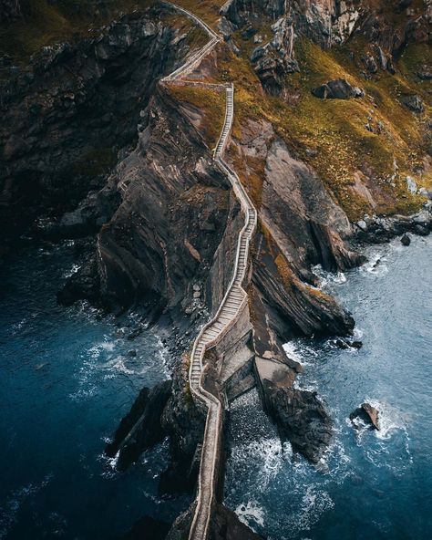 VOYAGED by 9GAG on Instagram: “@frederikschindler found the famous staircase on Dragonstone Island. -- 📌 #Spain -- 📷 @frederikschindler -- #voyaged #travel #adventure” Dragonstone Castle, Breathing Fire, Fantasy Places, Basque Country, Adventure Photography, House Of Dragons, Fantasy Landscape, Travel Insurance, Nature Travel