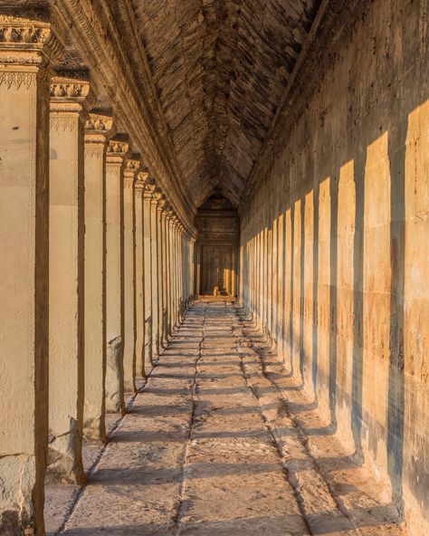 "Shadows and Light"  Angkor Wat, Siem Reap. Cambodia  #angkorwat #siemreap #cambodia Cambodia Architecture, Indian Castle, Roblox Sign, Cambodia Culture, Cambodia Art, Khmer Architecture, Sihanoukville Cambodia, Roblox Sign Up, Thai Architecture