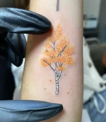 Discover 15 Stunning Aspen Tree Tattoo Ideas: Inspiring Designs for Nature Lovers in 2024 Aspen Tree Tattoo, Oak Tree Tattoo Designs, Wrist Tree Tattoo, Aspen Trees Tattoo, Tattoos On Wrist, Tree Tattoo Ideas, Elk Tattoo, Simple Tree Tattoo, Tree Sleeve Tattoo