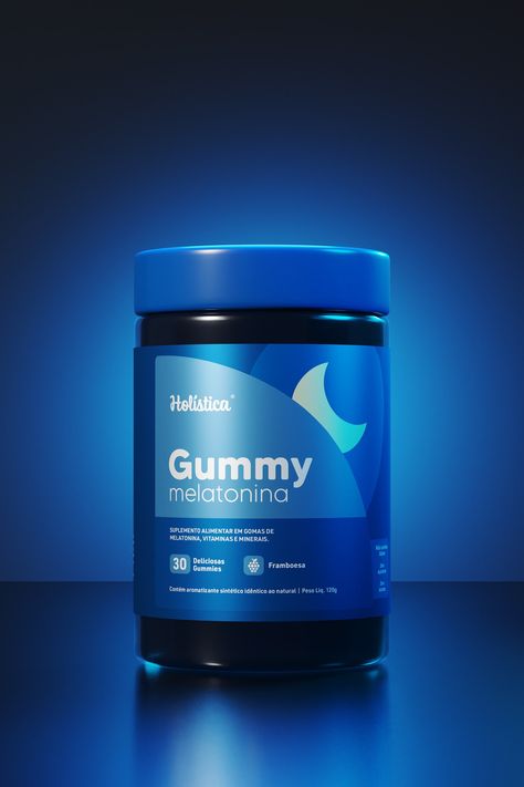 Gummy Melatonina | Packaging Design :: Behance Graphic Design Product, Design Product, Photoshop Adobe, Product Design, Packaging Design, Adobe Photoshop, Adobe Illustrator, Illustrator, Photoshop