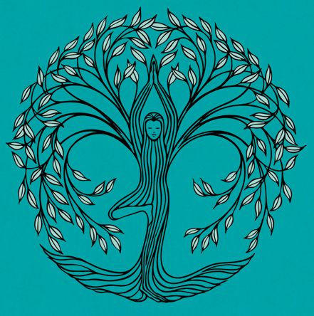 Tree Pose Tattoo, Pose Tattoo, Tree Of Life Logo, Yoga Tree Pose, Namaste Art, Flor Tattoo, Yoga Drawing, Geometric Artists, Yoga Tree