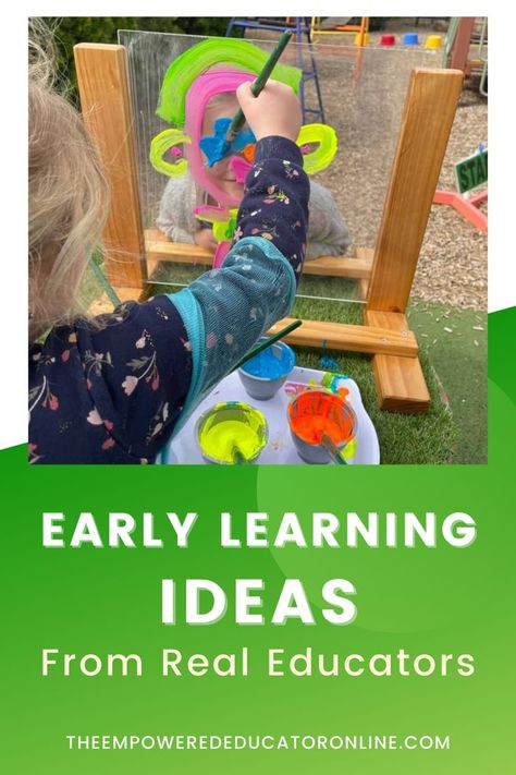 Be inspired by these creative early learning ideas & environments shared by early childhood educators from around the world. Outdoor Early Childhood Environments, Child Care Activities, Early Childhood Activities Preschool, Day Care Activities, Preschool Environments, Museum Activities, Eylf Outcomes, Early Learning Ideas, Early Learning Environments