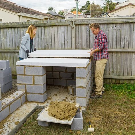 how to build pizza oven backyard | Better Homes and Gardens Pizza Oven Backyard, Backyard Kitchens, Italian Pizzeria, Outdoor Fireplace Pizza Oven, Pizza Oven Plans, Pizza Oven Outdoor Diy, Backyard Pizza Oven, Build A Pizza Oven, Pizza Oven Outdoor Kitchen