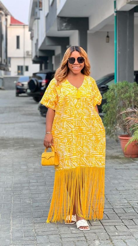 Critical Quotes, Long African Dresses Ankara, Boubou Gown Styles, Latest Material Gown Styles, Short Gown Ankara Styles, Ankara Bubu, Boubou Gown, Fringe Dresses, Bubu Gown