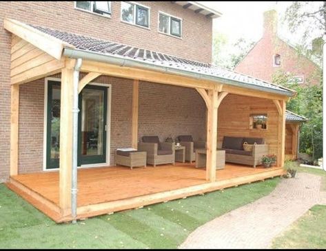 Terrasse Med Tak, White Pergola, Pergola Diy, Pergola Design, Wooden Pergola, Pergola With Roof, Covered Pergola, Patio Roof, Pergola Kits