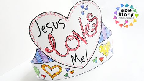 sabbath school craft young children Jesus Loves Craft, Toddler Bible Crafts, Jesus Preschool, Sunday School Valentines, Toddler Bible, Bible Crafts Sunday School, Jesus Crafts, February Crafts, Verse Cards