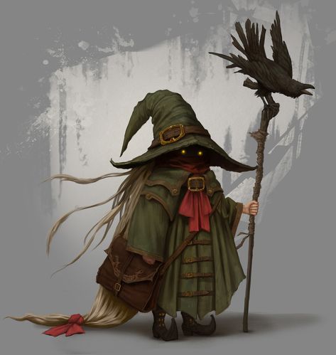 Halfling Warlock Dnd, Ghostwise Halfling Druid, D&d Gnome Character, Gnomes Character Design, Fairy Wizard Dnd, Dnd Goblin Wizard, Dnd Halfling Character Design, Autognome Character Art, Forest Gnome Dnd Male