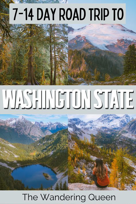 National Parks In Washington State, Washington National Parks Itinerary, Washington Vacation Ideas, Washington State National Park Road Trip, Washington State Travel Itinerary, Washington Road Trip Pacific Northwest, Eastern Washington Road Trip, Washington State Road Trip Itinerary, Washington State Itinerary