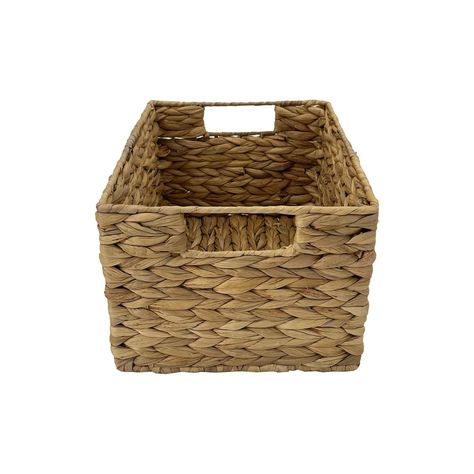 Spring Baskets, Water Hyacinth Basket, Rectangle Basket, Hyacinth Basket, Beautiful Spring Flowers, Small Towel, Woven Baskets, Water Hyacinth, Linen Closet