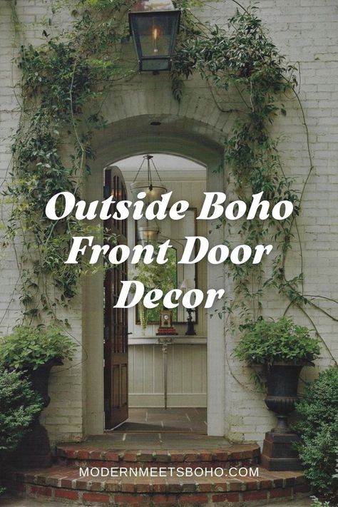 Take the allure beyond your door with outside boho front door decor. Effortless and stylish, these boho front door decor outdoor ideas redefine the first impression. Embrace the simplicity that speaks volumes about your home's interior charm. Find the best modern boho front door decor here! Boho Front Door Decor, Boho Front Door, Front Door Decor Ideas, Door Decor Ideas, Decor Outdoor, Outdoor Ideas, First Impression, Front Door Decor, Modern Boho