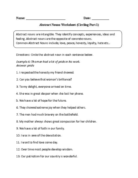 Practicing Abstract Nouns Worksheet Reflexive Pronouns Worksheet, Pronoun Worksheet, Intensive Pronouns, Simile Worksheet, Pronouns Worksheet, Prefix Worksheet, Common Core Language, Abstract Nouns, Relative Pronouns