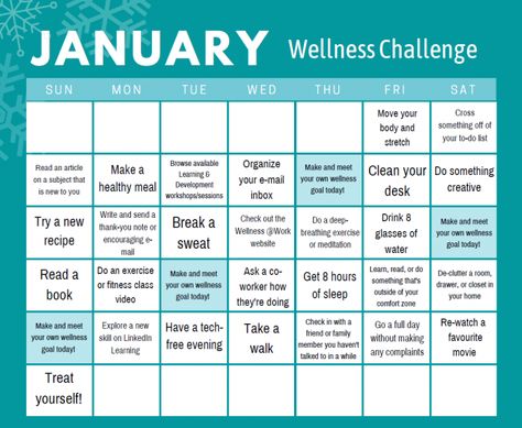 January Exercise Challenge, January Wellness Challenge, January Daily Challenge, January Workout Challenge 2024, January 30 Day Challenge, Workplace Wellness Challenge, Office Health Challenge Ideas, Work Wellness Challenge Ideas, January Challenge 2024