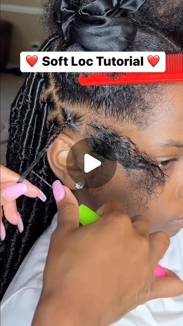 Veronica💜 on Instagram: "Soft loc tutorial! #softlocs #explorepage✨  @outre_hair" Pie, Soft Locs Short, Soft Locs Tutorial, Short Soft Locs, Diy Crochet Hairstyles, Crochet Twist Hairstyles, Locs Tutorial, How To Do Crochet, Faux Locs Styles