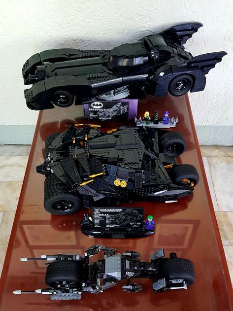 LEGO | Batmobile 76139 | Tumbler 76023 | Bat-Pod 5004590-1 Lego Tumbler, Batmobile Tumbler, Lego Batmobile, Lego Room Decor, Best Lego Sets, Kids Toys For Boys, Lego Craft, Lego Ninjago Movie, Lego Creative