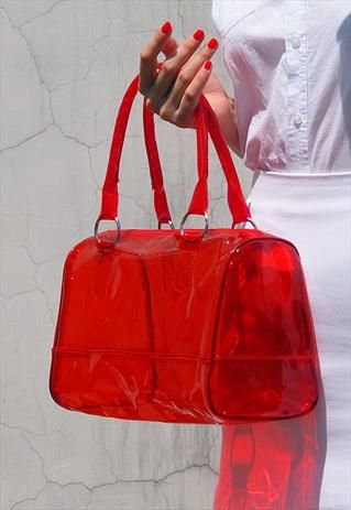 Vodka Smash, Quirky Purses, Jelly Bags, Clear Backpacks, Ankara Bags, Jelly Purse, Red Handbags, Clear Purses, Jelly Bag