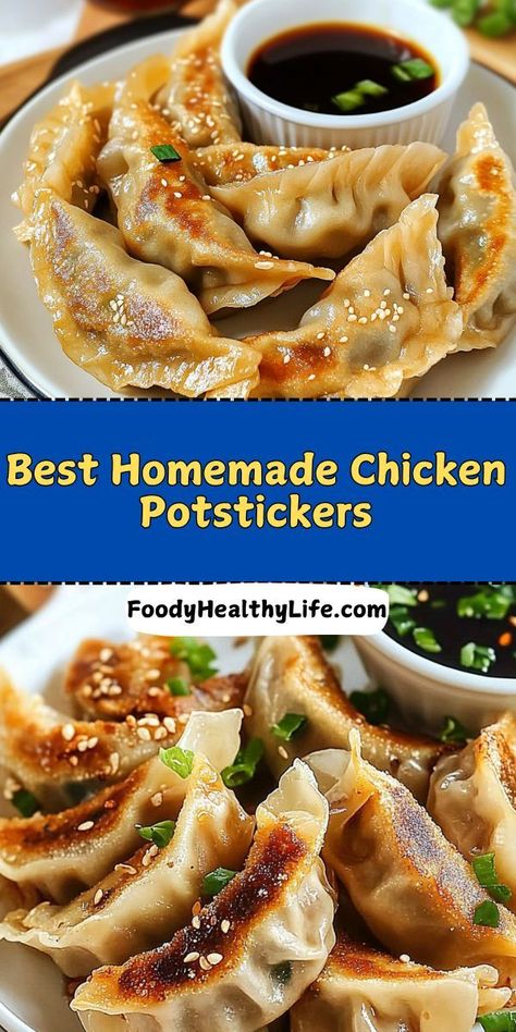 Ditch takeout and make healthy chicken potstickers at home! 🍃✨ Loaded with lean chicken and fresh ingredients, these potstickers are a nutritious and tasty option for dinner or meal prep. Pair with a light dipping sauce for guilt-free indulgence. 🌟#HealthyPotstickers #ChickenDumplings #CleanEating #HomemadeMeals #HealthyAsianRecipes Chicken Pot Stickers Recipe, Chicken Potstickers Recipe, Pot Stickers Recipe, Chicken Potstickers, Spicy Chili Oil, Potstickers Recipe, Quick Easy Chicken, Spicy Dipping Sauce, Great Chicken Recipes